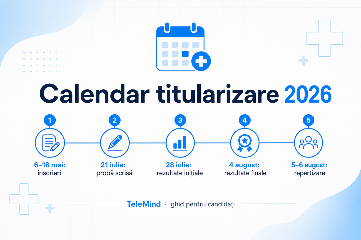 Calendar titularizare 2026 România: cronologie completă a sesiunii cu 10 date cheie pentru candidați.